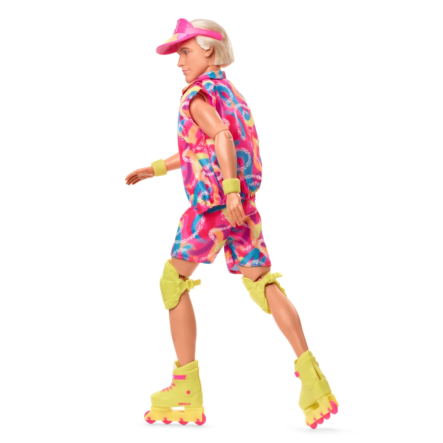 Barbie Ken® Doll from the Barbie Movie Collectible Doll wearing a retro skating outfit and roller skates, JBJ51