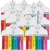 Fun Express All About Me Rainbow Craft Kit VBS 2026-12 Pieces - Multicolor