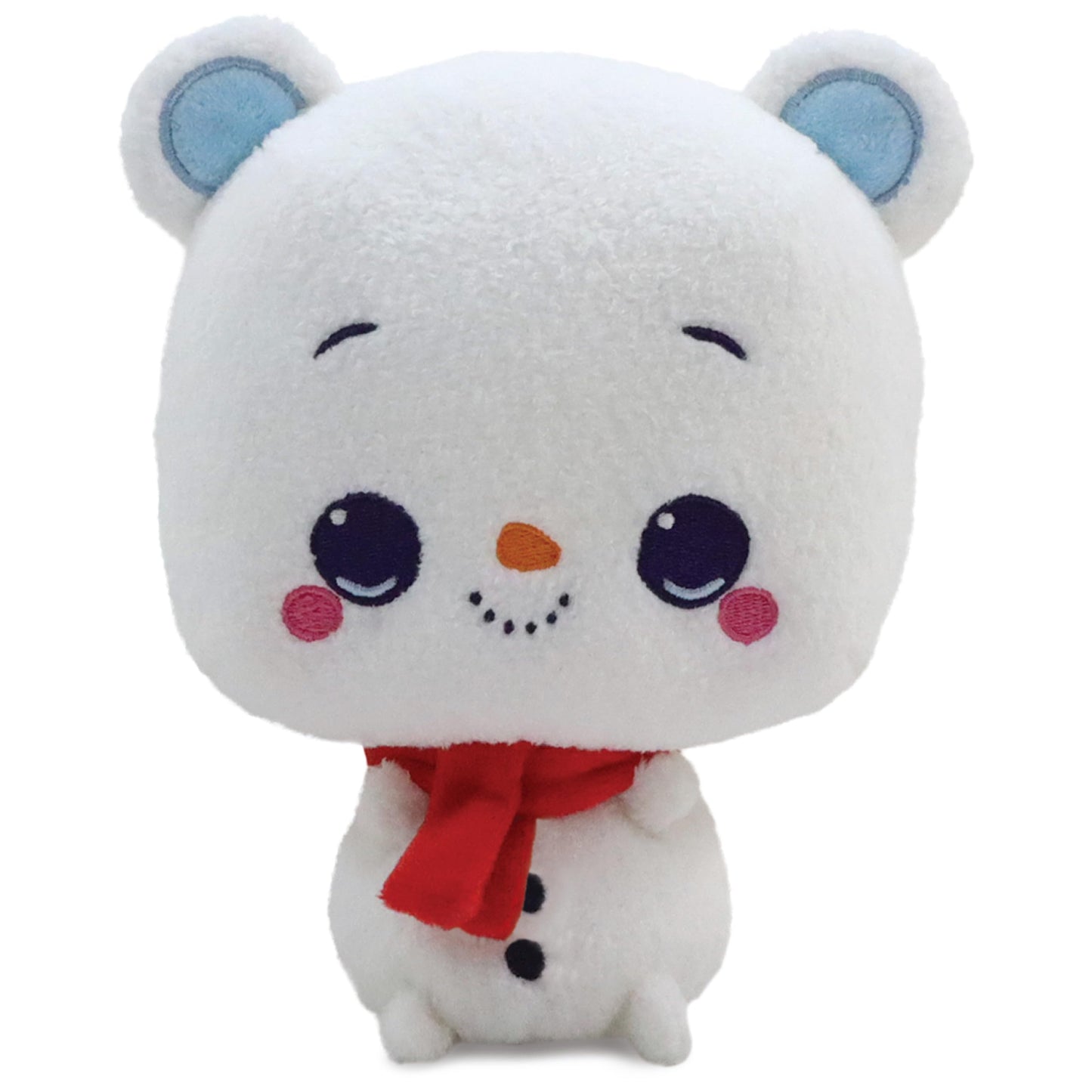 GUND Drops, Benny Burr, Expressive Holiday Stuffed Animal Soft Plush Pet, Snowman Teddy Bear, 6”