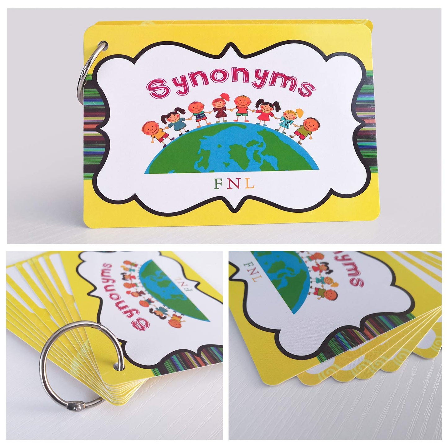 Zwttey 20 Groups English Synonyms Flashcards Building Vocabulary Pocket Cards Educational Learning Toys Pre-Kindergarten Classroom Supplies