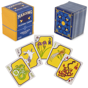 Poker Supplies Deluxe 156 Card Deck of American Style Mahjong Playing Cards - The Portable Way to Play Mahjong!