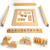 Chinese Mahjong Set for Beginners, Portable Travel Mahjong Game with Numbered Tiles, Easy to Learn Starter Set, Board Game for Adults and Teens