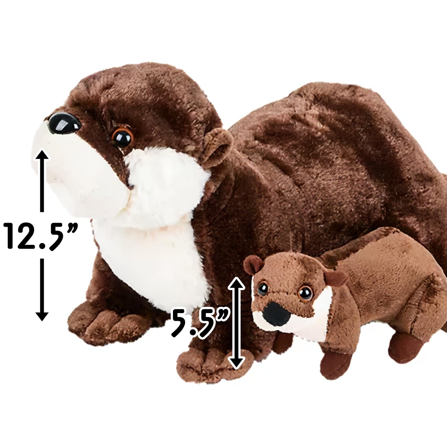 Rhode Island Novelty Adorable River Otter Plush, Soft Cuddly Stuffed Animal for Kids, 12.5 Inch