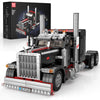 Mould King 10037 Semi Truck Building Set - 1797 PCS Collectible Vehicle Model & Trailer for Aldult/Teens/Enthusiasts - Construction Toy Gift