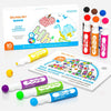 Shuttle Art 10 Colors Dot Marker Washable Non-Toxic Dot Marker for Children Early Education, Bingo Dabber for Creation with 1 Dot Activity Book