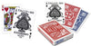 2 Decks of TALLY HO No 9 Original Fan Back Playing Cards RED and Blue