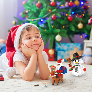 LONTIME Christmas Building Block Set-New 2025 Santa Claus and Snowman Character Set, Christmas and Birthday Gifts, Suitable for Children Over 9 Years