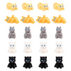jrootouh 20 Pcs Mini Resin Cat Tiny Animal Miniature Figures for DIY Garden Dollhouse Animals Accessories Micro Landscape Aquarium Party Decor
