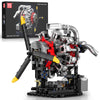 Mould King 10211 Aircraft Engine Model that Works, 1147PCS Transmission Engine Battery/Motor Building Sets, STEM Toy Gift for 14+ Teens & Adults, V8