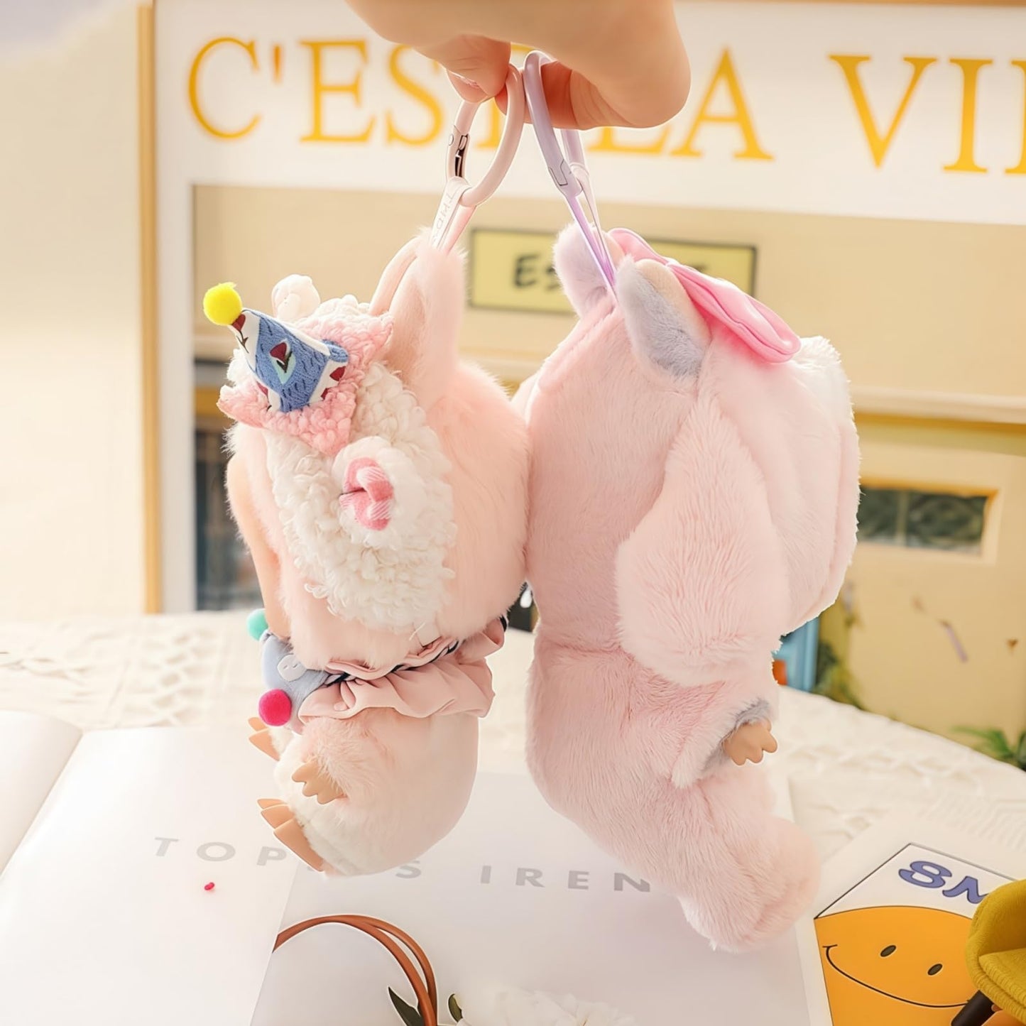 Clothes for Labubu 17cm Doll , Overalls Set for 6.7inch Doll Pajamas, Faking Animal Style Outfit Jumpsuit, Cute Fashion Dress Up Clothes Accessories