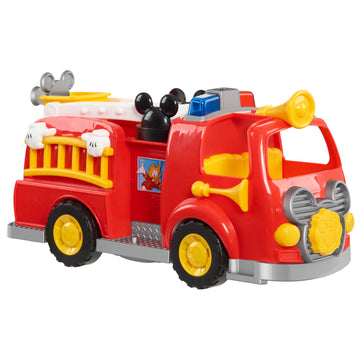 Disney’s Mickey Mouse Mickey’s Fire Engine, Figure and Vehicle Playset, Lights and Sounds , Ages 3+