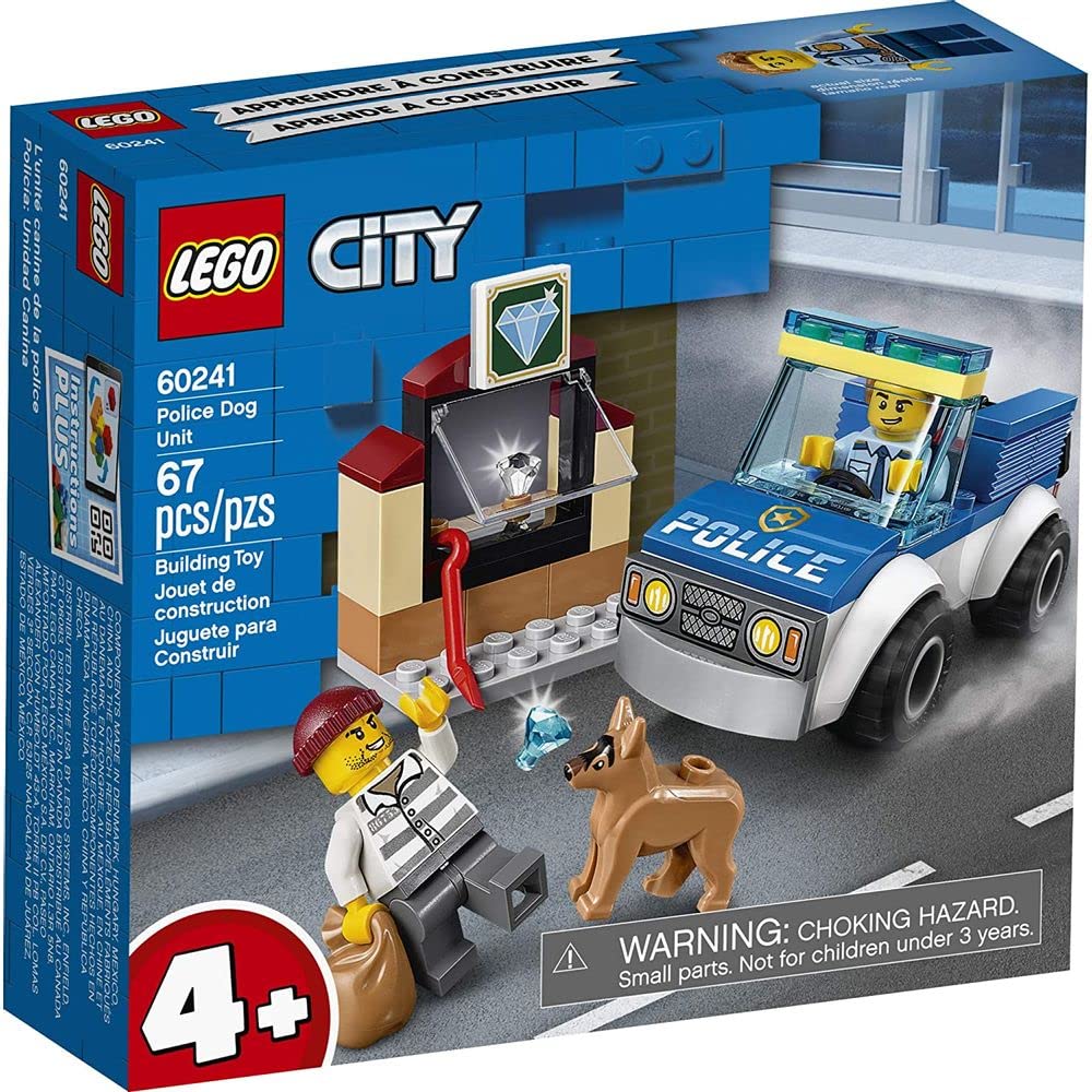 LEGO City Police Dog Unit 60241 Police Toy, Cool Building Set for Kids (67 Pieces)