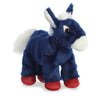 Aurora® Adorable Mini Flopsie™ Brave Donkey Stuffed Animal - Playful Ease - Timeless Companions - Blue 8 Inches