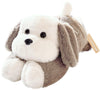 uoozii 16" | 3 Pounds Grey Dog Weighted Stuffed Animals with Unscented Microwavable Heating Pad, Cute Coolable Heatable Weighted Plush Warm Gift