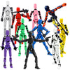 BVVLI T13 Action Figure Set, 10PCS Robot 3D Printed Toys Lucky Titan 13 Action Figure with Multiple Accessories, Dummy 13 Multi-Jointed Movable, Gifts