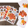 Lulu Home Thanks-Giving Game, 20 Sheets Make-A-Turkey Stickers, Kids DIY Turkey Sticker Craft for Fall Party, Family Gethering and Class Game