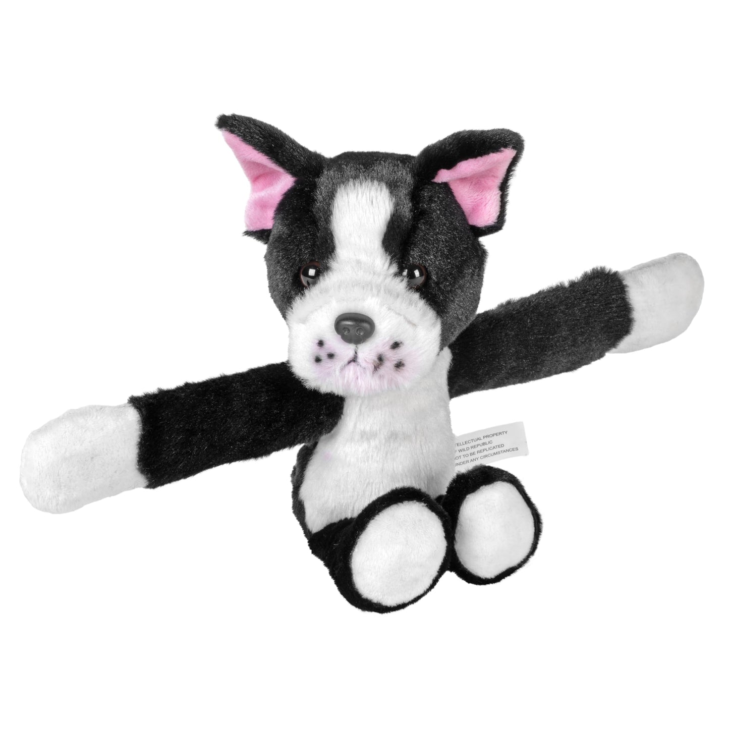 Wild Republic Huggers Boston Terrier Stuffed Animal - 8"