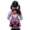 THE QUEEN'S TREASURES Purple Baby-Doll Backpack Carrier and Doll-Size Sleeping Bag, Compatible for use with 15 and 18 Inch American Girl