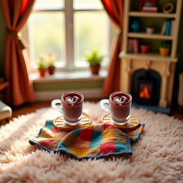 2 Pcs Miniature Coffee Cups Model Dollhouse Ornament Dollhouse Decoration Mini Decor Doll House Accessories Random Color Miniature Dollhouse