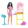Barbie First Jobs Skipper Set with Dummy Doll, Ear Piercing Station with Piercing Tool, 10 Pairs of Earrings and 5 Accessories, Children's Toy, from 3
