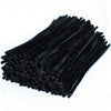 300 Pieces Black Pipe Cleaners Craft Bulk Art Chenille Stems for DIY Project Decorations