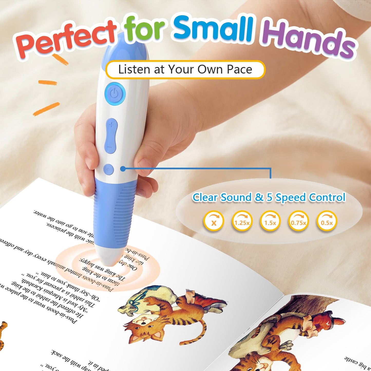 Interactive Audio Story Pen for Kids Ages 3-5