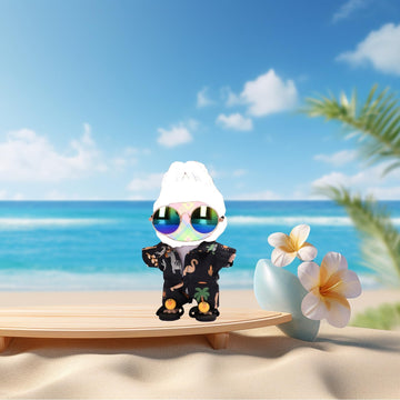 Clothes for Lu bubu 17cm Dolls(NO Doll) Outfit, Beach Suit Set Accessories 5 Pieces Suitable for 17cm Dolls, Casual Style Dolls Clothing Set