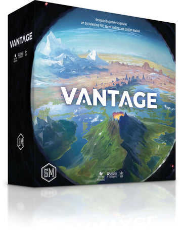 Stonemaier Games: Vantage by Jamey Stegmaier | Cooperatively Explore an Entire Planet from First-Person Perspective | Strategy Board Game for Adults
