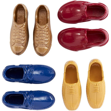 Barbie Fashion Pack GXJ02 - Set of 4 Pairs of Shoes for Ken Doll
