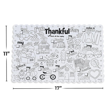 Color Your Own Thanksgiving Placemats - Crafts for Kids and Fun Home Activities