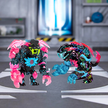 MrBeast Lab Apex Beast Neon Panther Collector Figure, Standing at 6.5 Inches/16.5cm Tall, with Extreme Detailing, Premium Packaging, 13 Points