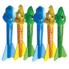 Stomp Rocket Dino-Soar Rocket Refills, 6 Rockets - Replacement Dinosaur-Themed Soft Foam Rockets for Launcher - Fun Backyard & Outdoor Kids Toys Gifts