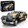 Mould King 10115 Classic Vintage Car Building Kit, Retro Car Building Blocks Sets, 1:16 Scale Convertible Sports Cars Display Model, Collectible Set