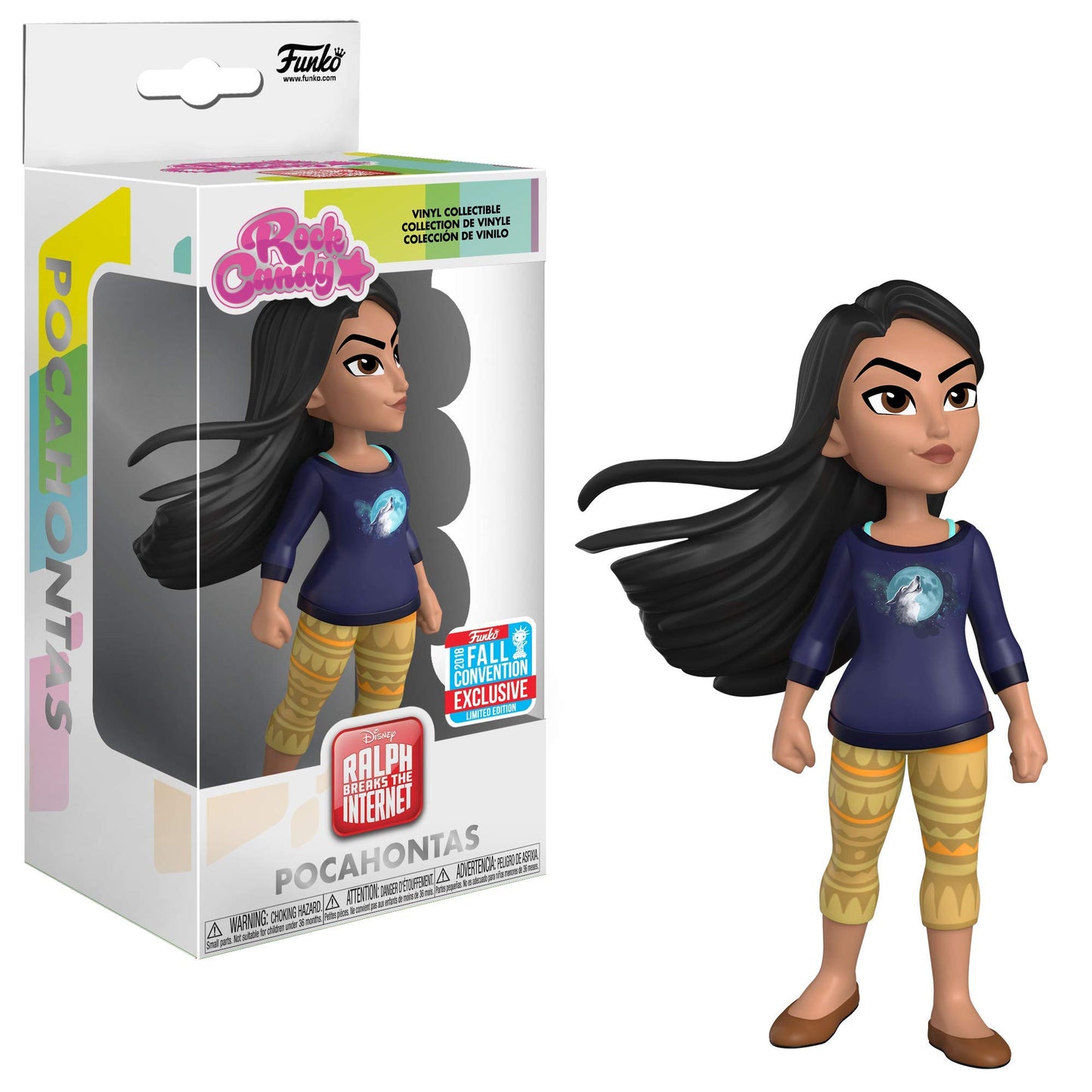 Rock Candy: Disney Wreck It Ralph 2 - Comfy Princess Pocahontas, Fall Convention Exclusive