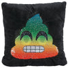 Fun Express 14" Rainbow Flipping Sequin Stuffed Poop Emoji Pillow