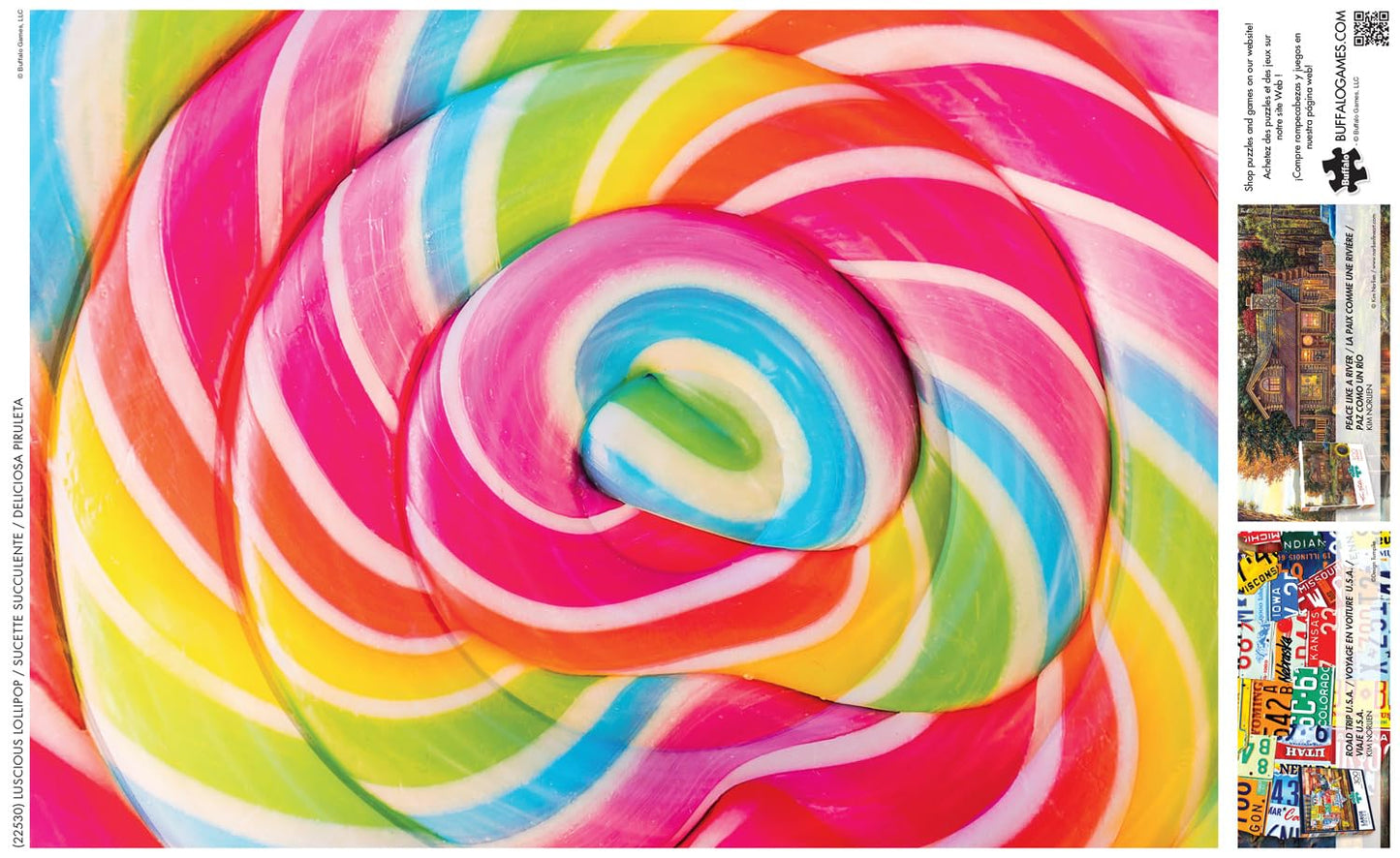 Buffalo Games - Luscious Lollipop - Large Piece Jigsaw Puzzle for Adults - Challenging Puzzle Perfect for Game Nights - Finished Size is 21.25 x 15.00