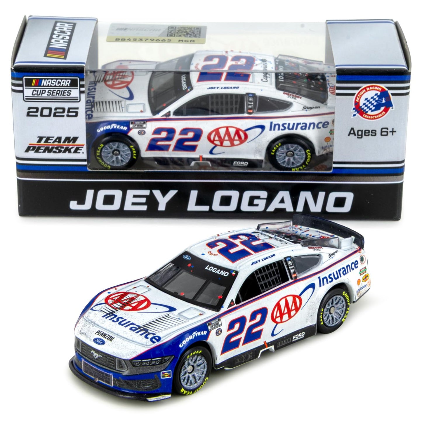 Joey Logano 2025 Texas Race Win ARC Diecast Car 1:64 Scale