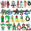 HmGrdnry Italian Brainrot 24pcs, Tralalero Tralala Action Figure Set - Italian Brainrot Meme Shark Toy, Collectible Brainrot Figures, Tung Tung Tung