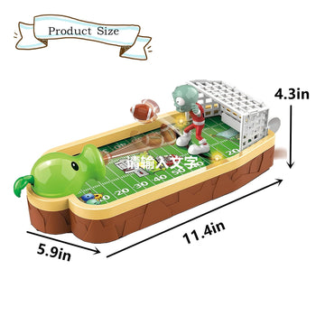 JHESAO Plants and Zombies Toys Action Figures PVZ Toys Set 1 2 Series Tabletop Rugby Slingshot Goalkeeping Parent Child Interaction Great Gifts