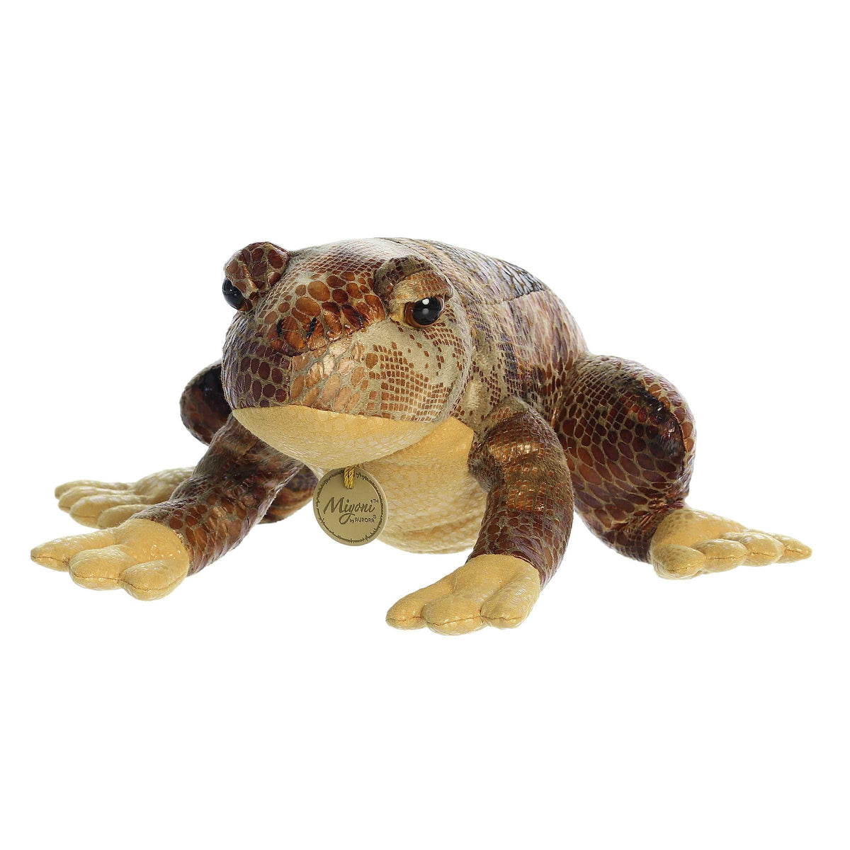 Aurora Miyoni 11" American Bullfrog Realistic Stuffed Animal