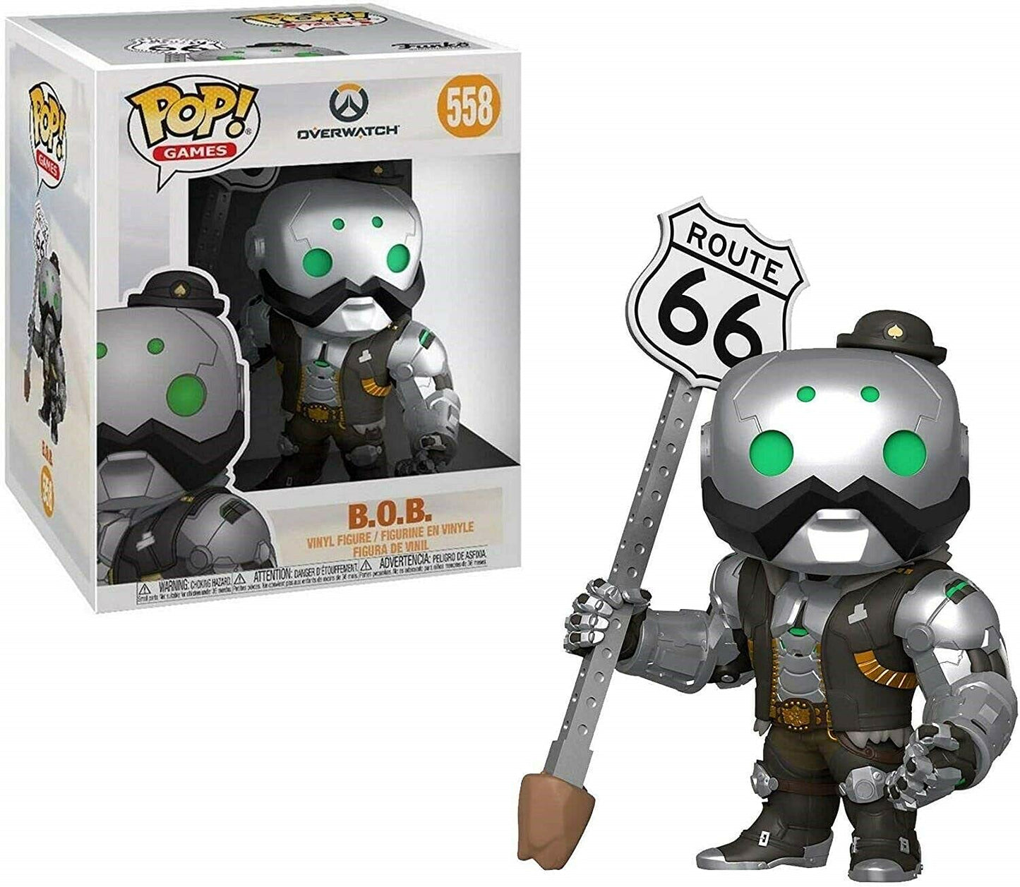 Funko Pop! Games: Overwatch - B.O.B 6", Multicolor