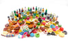Nuanmu Miniature Food Drink Bottles Pretend Play Kitchen Game Party Toys (10 Bottles + 10 Foods?Random?)