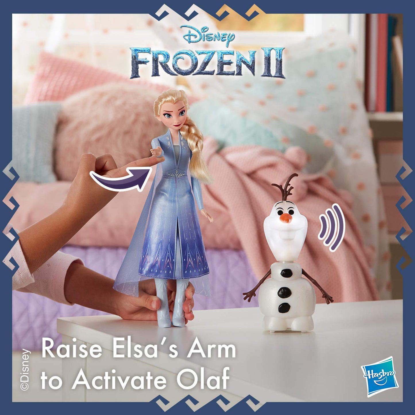 Disney Frozen Talk and Glow Olaf and Elsa Dolls, Remote Control Elsa Activates Talking, Dancing, Glowing Olaf, Inspired 2 Movie - Toy for Kids Ages 3