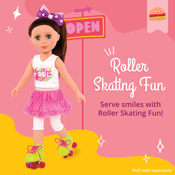 Glitter Girls - 14-Inch Doll Clothes - Roller Skating Fun - Deluxe Outfit with Roller Skates - Toys, Clothes, & Accessories for Girls 3+ Years