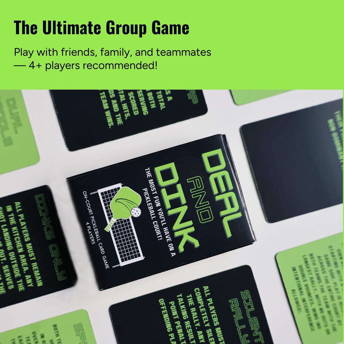 Deal and Dink On-Court Pickleball Card Game for Fun, Strategy, and Competition - The Best Pickleball Gift for Players of All Levels!