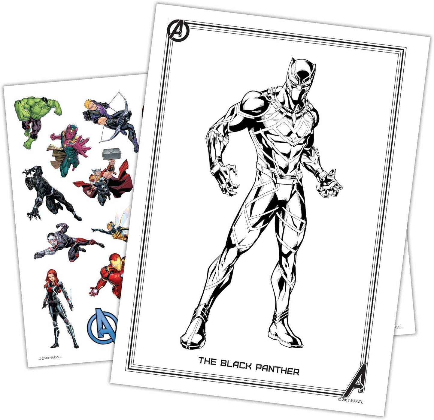 Marvel Avengers Coloring Book Super Set with Stickers (3 Jumbo Books - Over 300 Stickers Total Featuring Captain America, Thor, Hulk, Iron Man