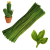 Swpohrat 100 Pieces Moss Green Pipe Cleaner Craft Set,Thick Fuzzy Chenille Stem Pipe Cleaners for DIY Craft Projects and Decorations