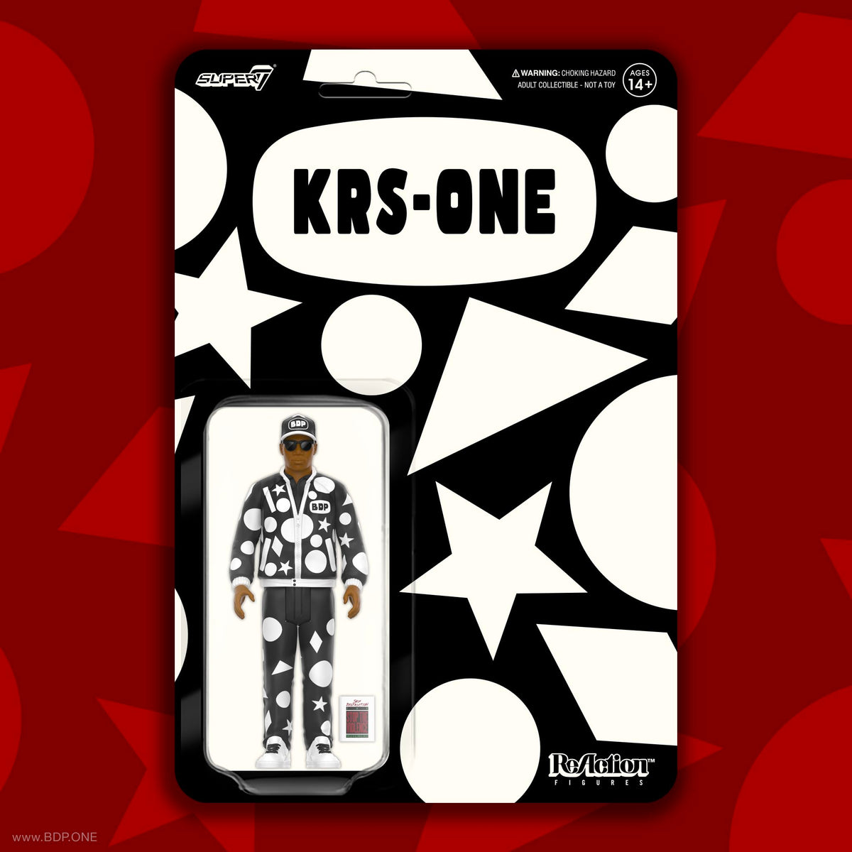 Super7 KRS-One (Self Destruction) - 3.75" KRS-One Action Figure with Accessory Classic Hip Hop Collectibles and Retro Toys