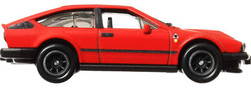 Hot Wheels Premium Car Culture Collectible Toy Car, 1:64 Scale Die-Cast Alfa Romeo GTV 6 3.0, World Tour Vehicle with Real Riders Tires