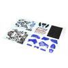 Losi Blue Plastics w/Wraps PM-MX/SM LOS260001 Elec Car/Truck Replacement Parts